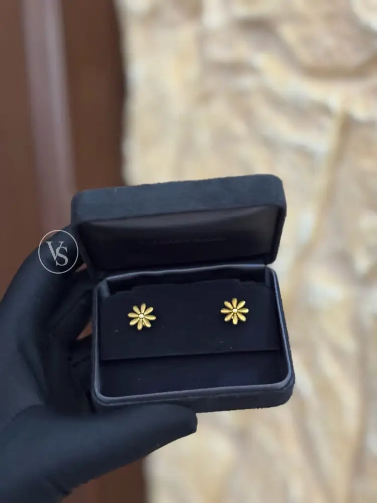 Tiffany & Co. 18K Gold Floral Earrings